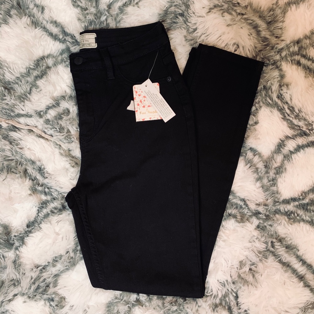 Black Free People Skinny Jeans